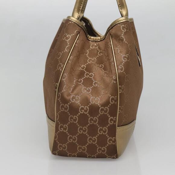 GUCCI GG Canvas Pretty Tote Bag Gold Tone - Picture 5 of 16